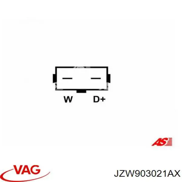 Alternador del motor VAG JZW903021AX precio, desde 363,23 EUR