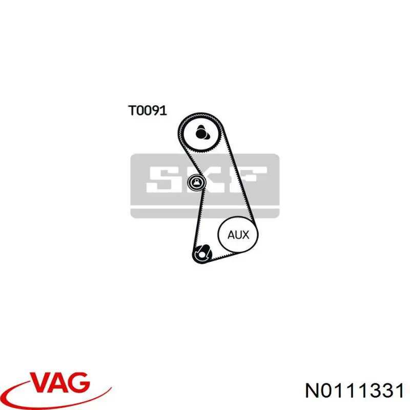 Tuerca de fijación del tubo de escape VAG N0111331