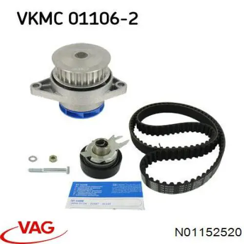 Juego de correas dentadas VAG N01152520 precio, desde 93,49 EUR