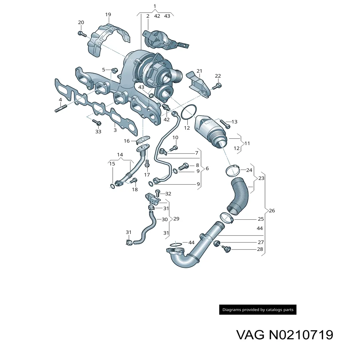 Valvula de deribacion (perno Banjo) para Volkswagen Tiguan (BW2)