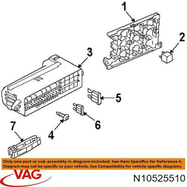 Caja de reles VAG N10525510 precio, desde 2,22 EUR