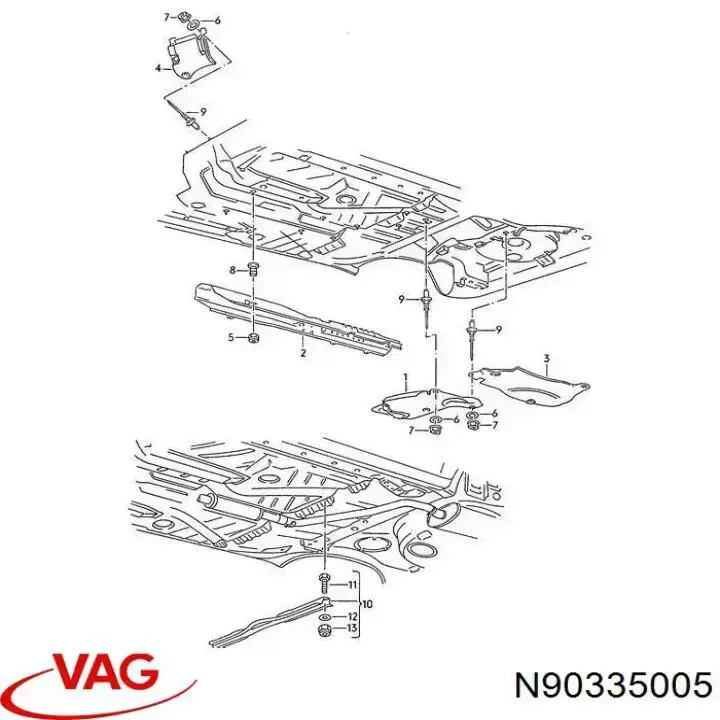 N90335005 VAG arandela elástica