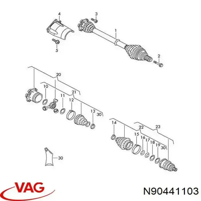 N90441103 VAG tornillo