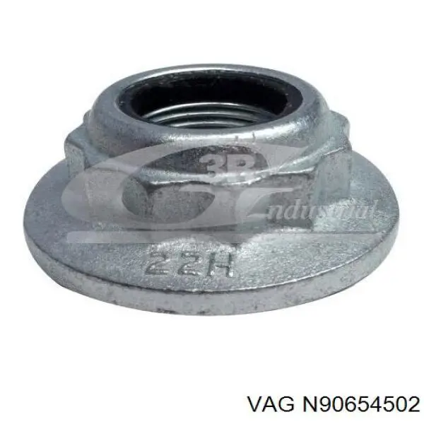 Tuerca del cubo de rueda trasera N90654502 VAG
