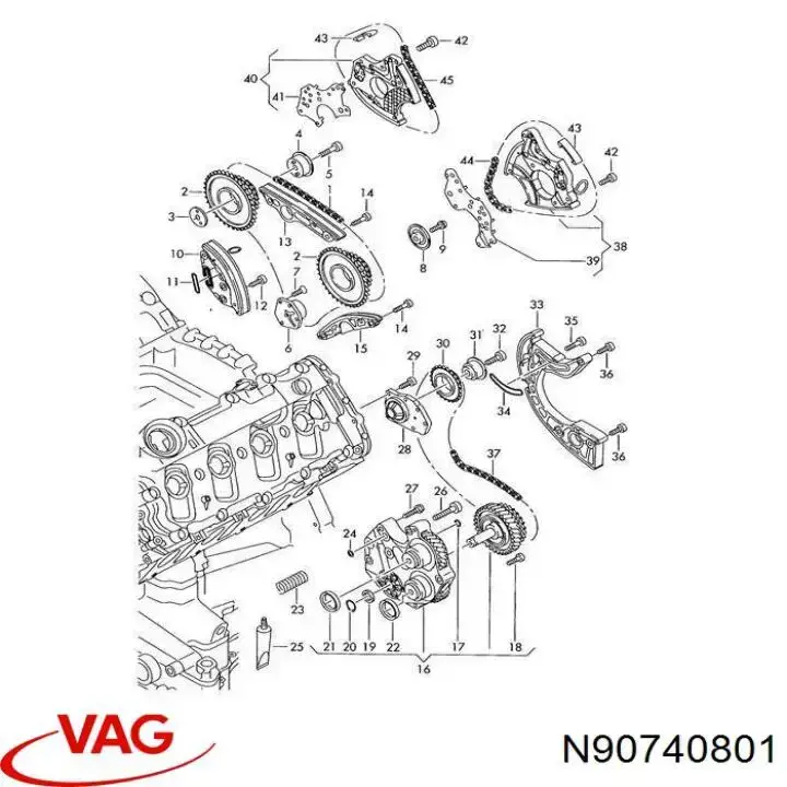 Anillo de sellado del tubo de refrigeración de la transmisión automática VAG N90740801 precio, desde 8,05 EUR