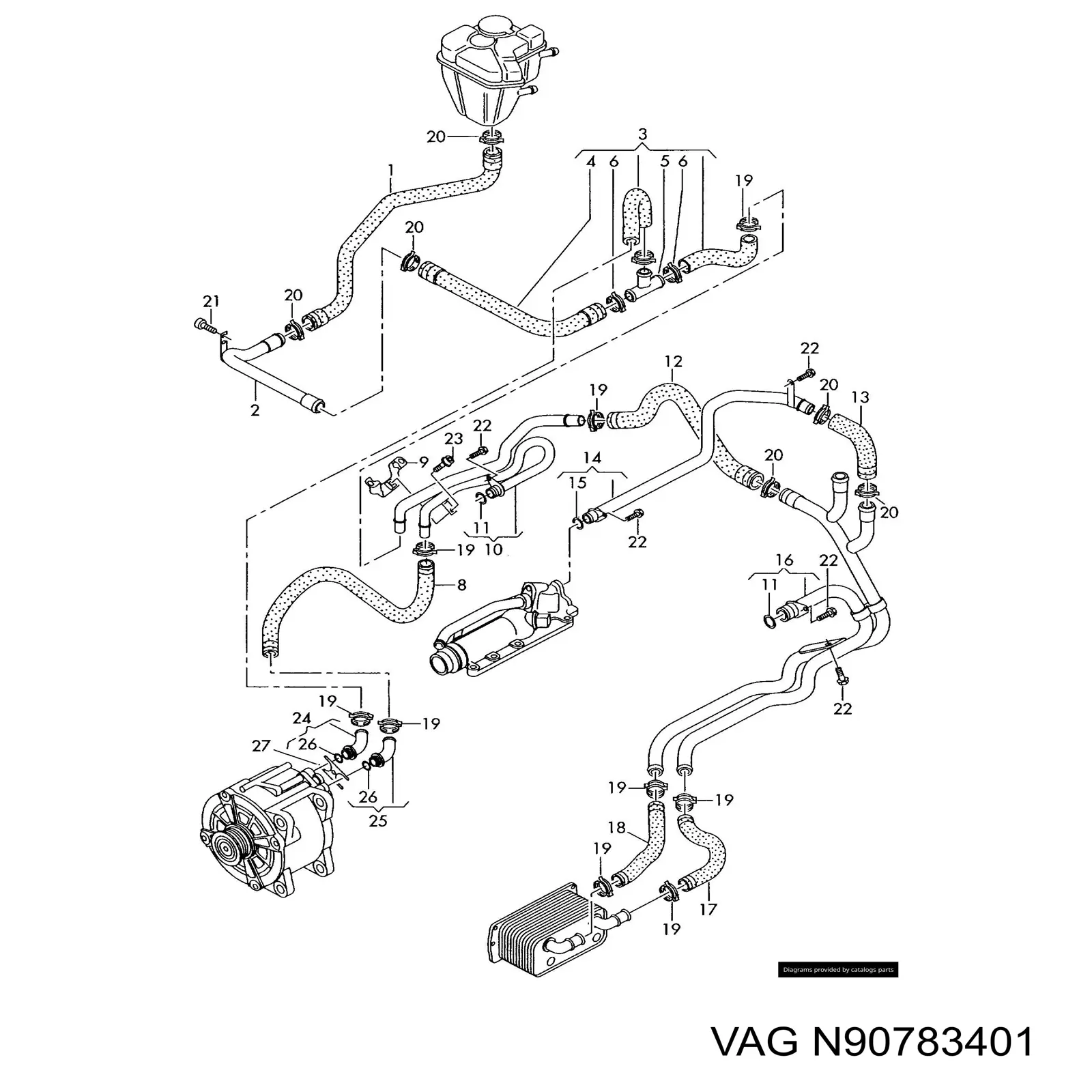 Junta de la bomba de vacío VAG N90783401 precio, desde 4,05 EUR