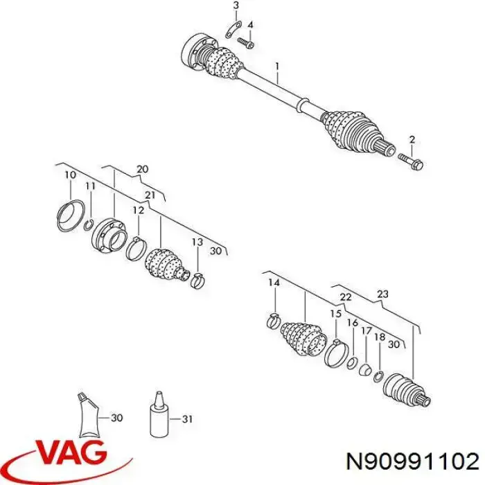 N10523401 Porsche tornillo