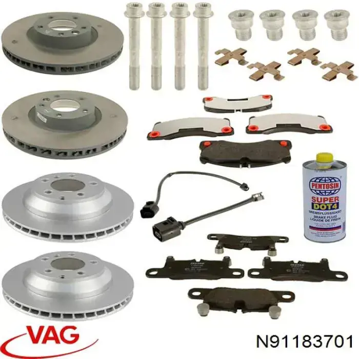 Comprar N91183701 VAG Tornillo de la pinza de freno