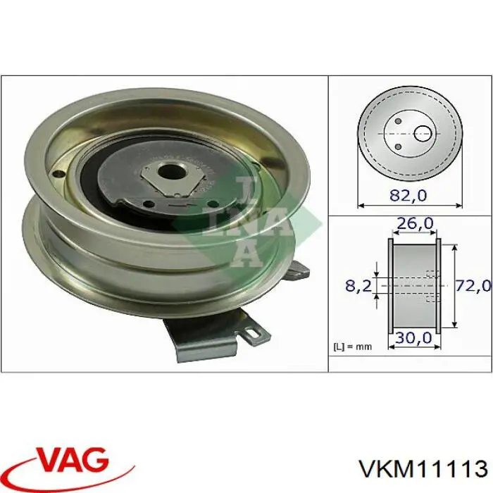 VKM 11113 VAG tensor, correa dentada