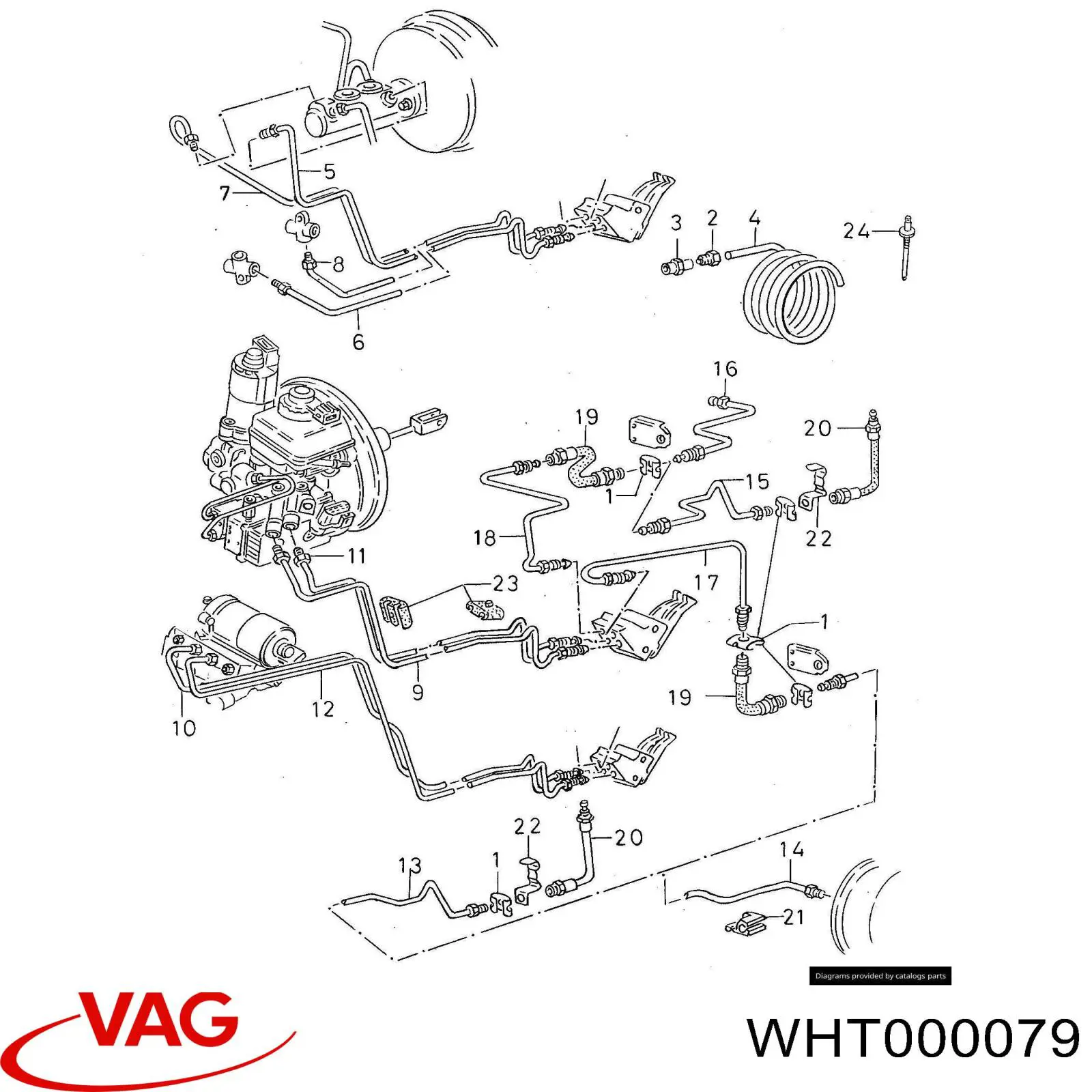 Racor de unión de tubos de freno VAG 1H0611731A precio, desde 0,57 EUR
