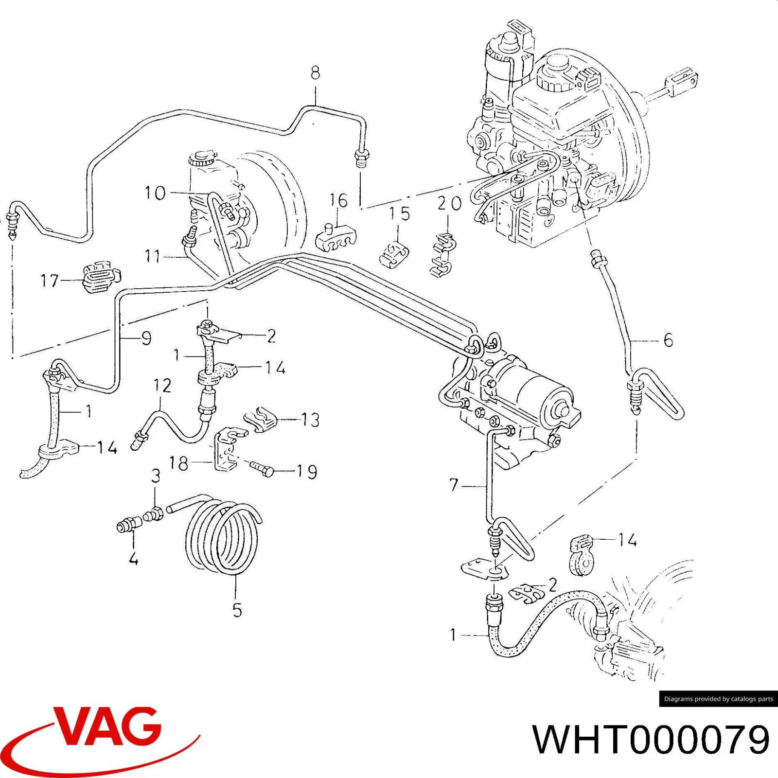 Racor de unión de tubos de freno VAG WHT000079 precio, desde 0,76 EUR