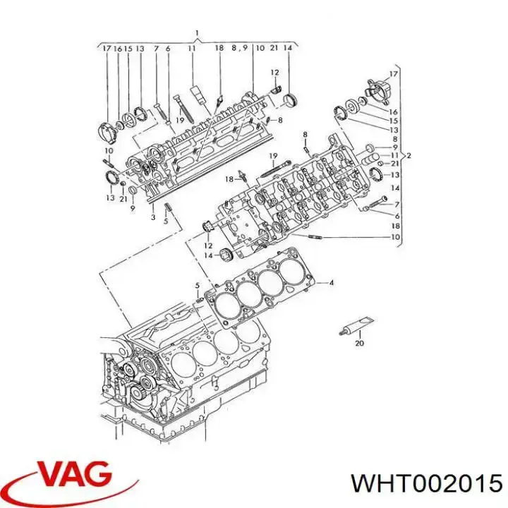 Comprar 058103460A VAG Perno de tapa de válvula de culata