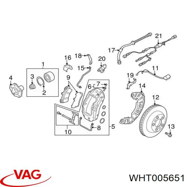 ABS, sensor VAG WHT005651 precio, desde 53,36 USD