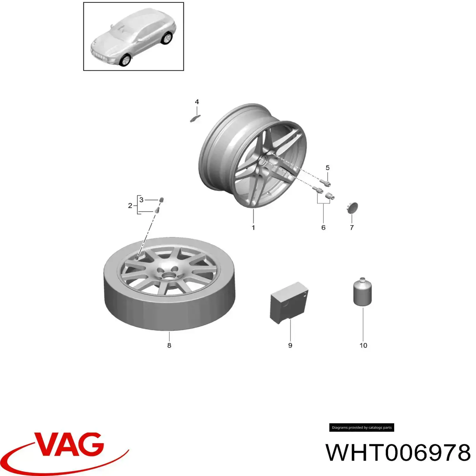 Tornillos para ruedas VAG WHT006978 precio, desde 10,19 EUR