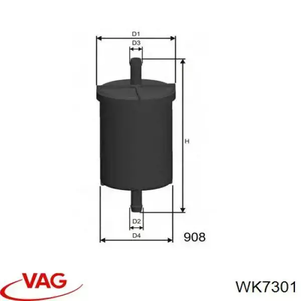 Filtro de combustible WK7301 VAG