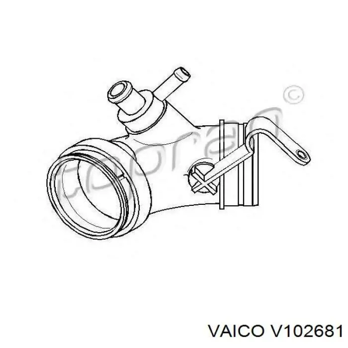 V102681 VEMO/Vaico tubo flexible de aspiración, cuerpo mariposa