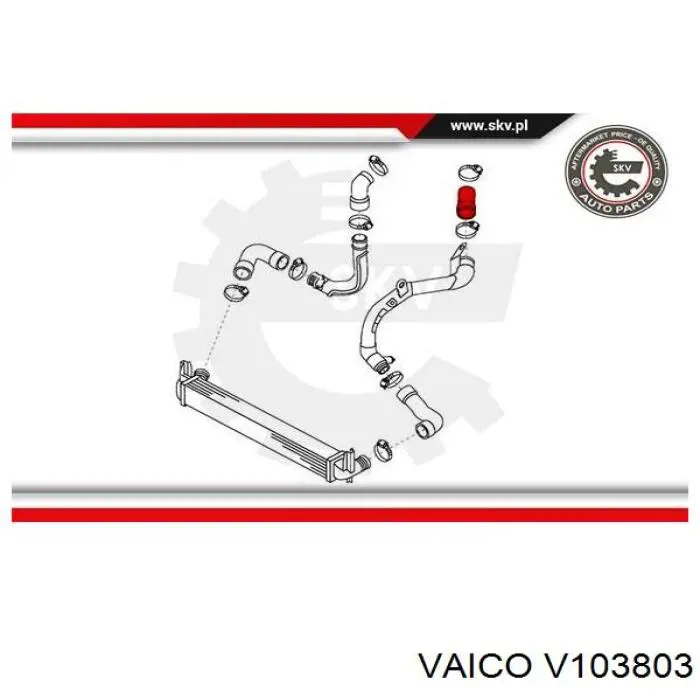 Tubo intercooler 07231 Metalcaucho
