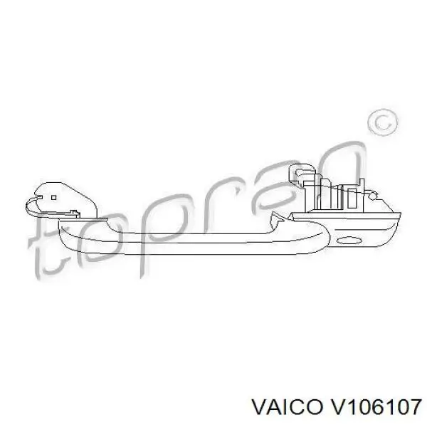 V10-6107 VEMO/Vaico tirador de puerta exterior delantero izquierda