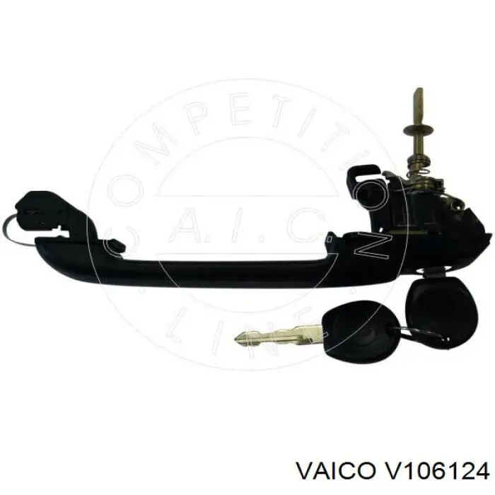 1H0837207C3FZ VAG Manija exterior derecha de puerta delantera