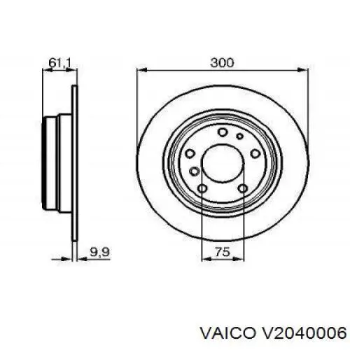 Disco de freno trasero BMW 5 E34