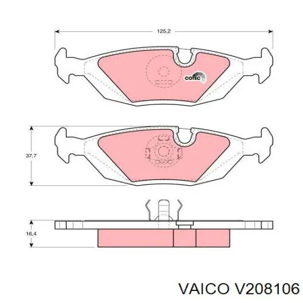 Pastillas de freno traseras BMW 5 E28