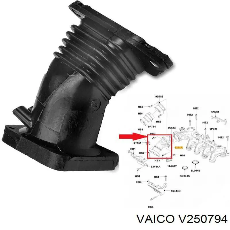 Tubo de admisión del cuerpo de mariposa Ford 1306843 precio, desde 33,86 EUR