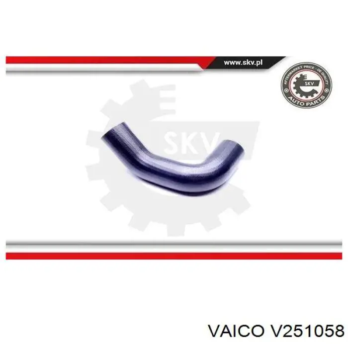 V25-1058 VEMO/Vaico tubo flexible de aire de sobrealimentación superior derecho