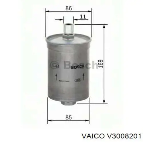 Comprar V3008201 VEMO/Vaico Filtro diesel