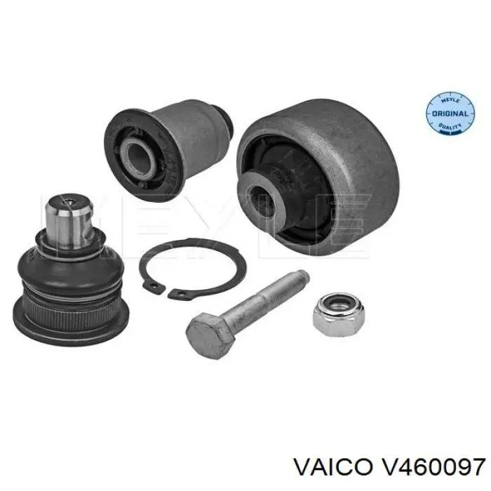 Brazo inferior derecho de la suspensión delantera V460097 VEMO/Vaico