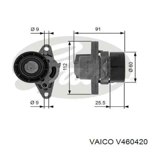 Tensor de correa de alternador para Renault LOGAN LS