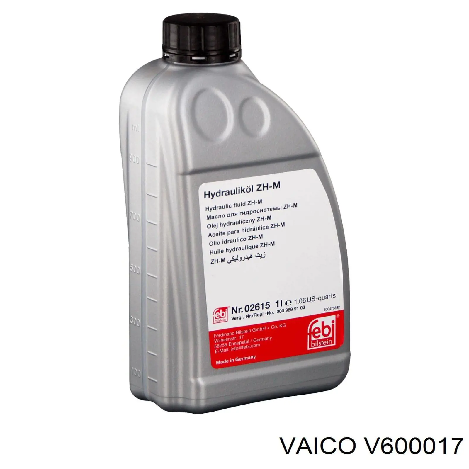 V60-0017 VEMO/Vaico aceite de suspension activa