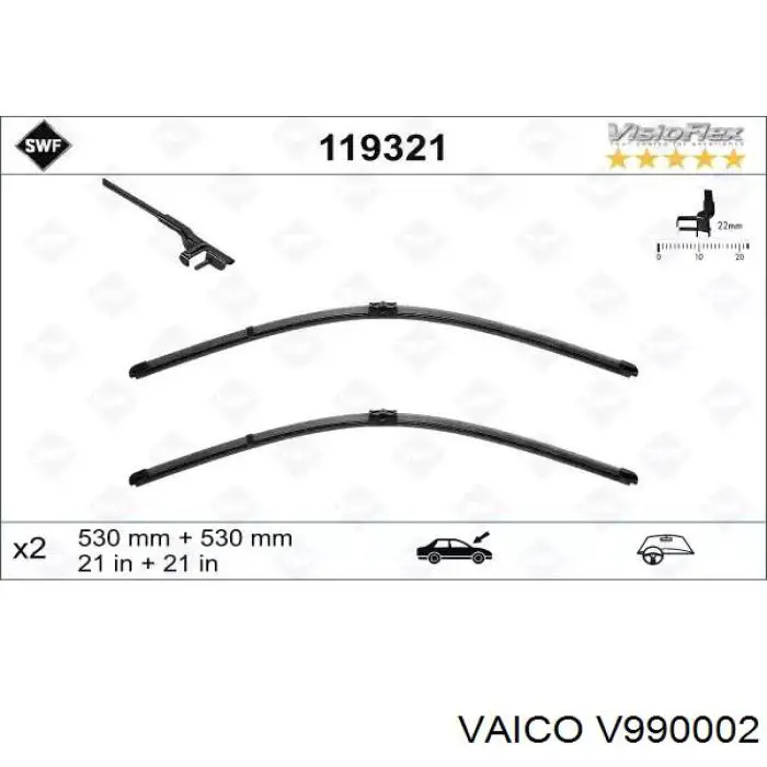 V99-0002 VEMO/Vaico limpiaparabrisas de luna delantera conductor