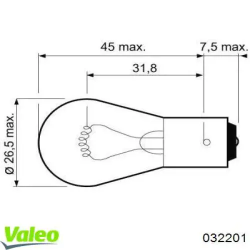 032201 VALEO bombilla