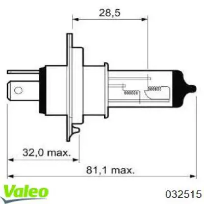 Comprar 032515 VALEO Lámpara halógena