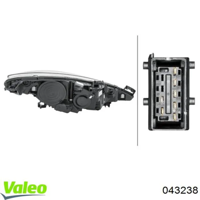 550-1141L-LD-EM Peugeot/Citroen faro izquierdo