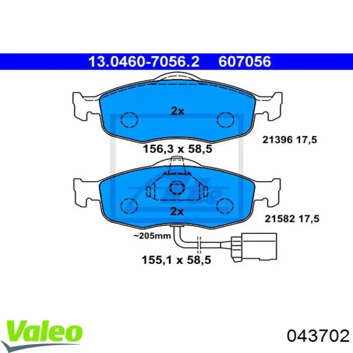 6L1941006M VAG Luz derecha