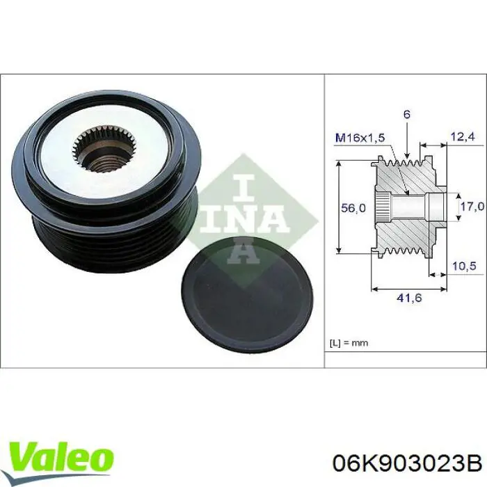 06K903023B VALEO alternador