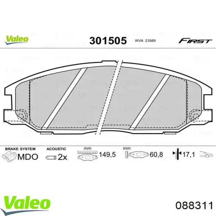 2211307 Alkar Piloto trasero izquierdo