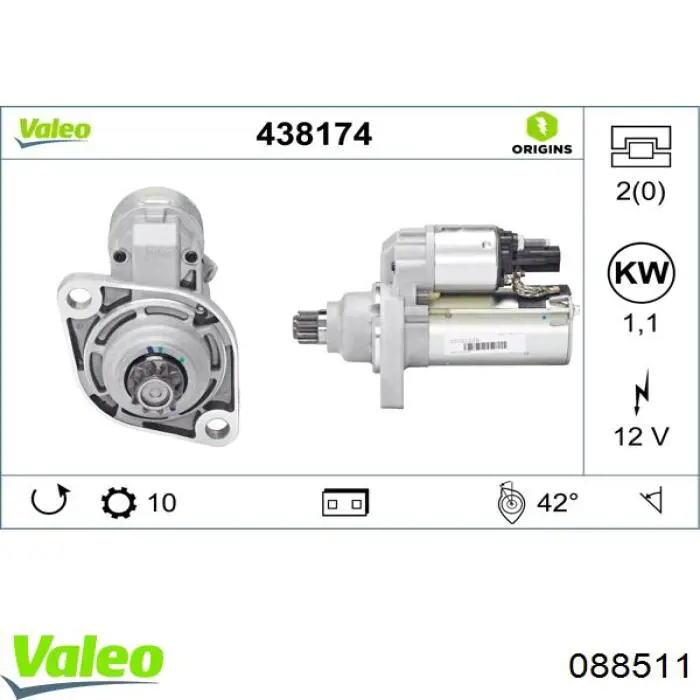 088511 VALEO faro izquierdo