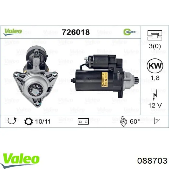 088703 VALEO faro derecho