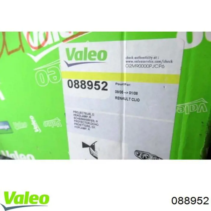88952 VALEO Luz derecha