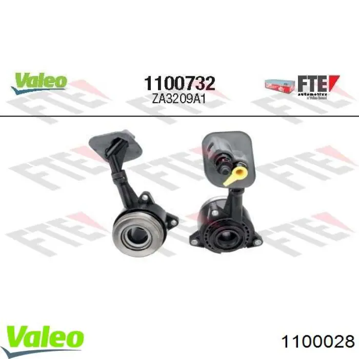 Cilindro esclavo de el embrague cojinete de liberacion VALEO 1100028