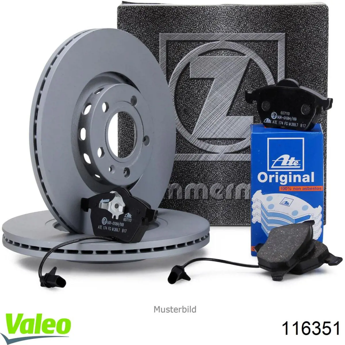 Limpiaparabrisas delanteras 116351 VALEO