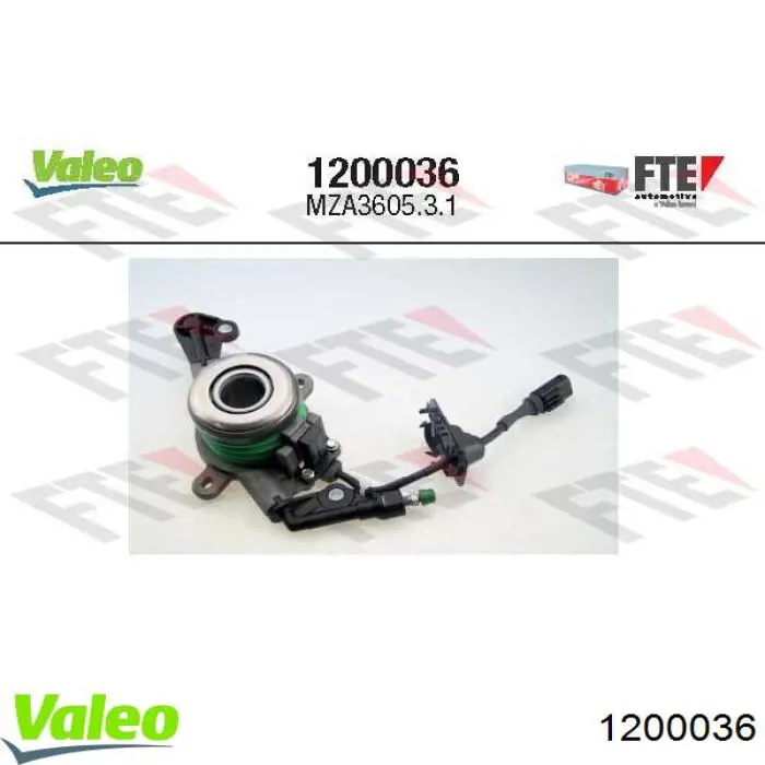 1200036 VALEO Desembrague central, embrague (cojinete de desembrague)