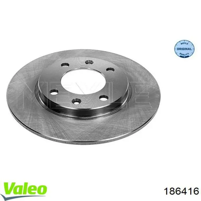 Disco de freno trasero Peugeot 206 2A/C