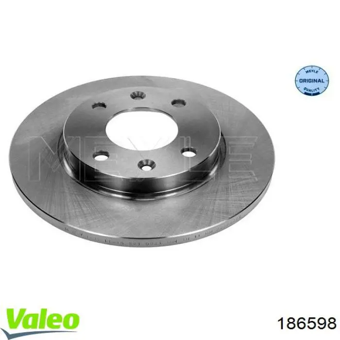 Frenos delanteros VALEO 186598 precio, desde 26,83 EUR