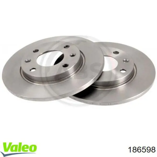 Comprar 186598 VALEO Freno de disco delantero