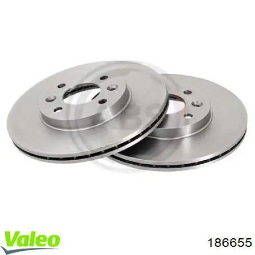 Comprar 186655 VALEO Freno de disco delantero