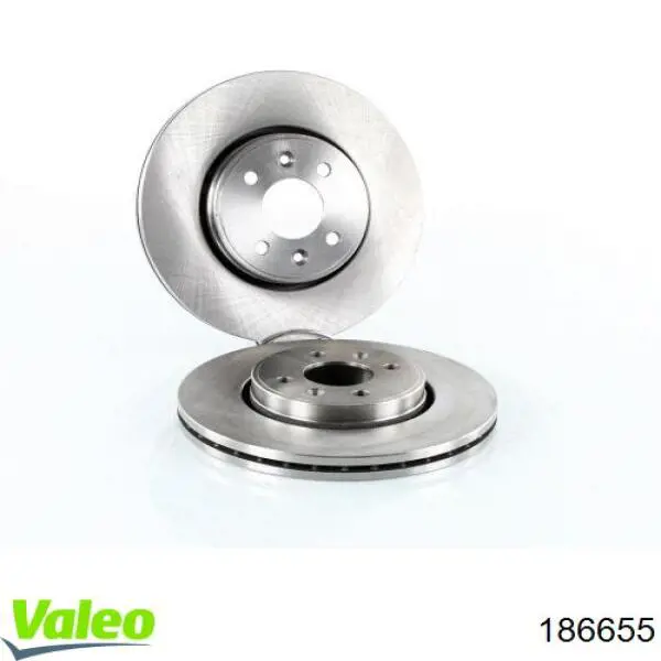 Disco de freno delantero VALEO 186655