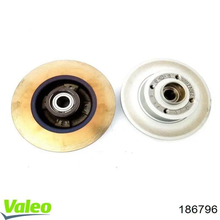 186796 VALEO disco de freno trasero